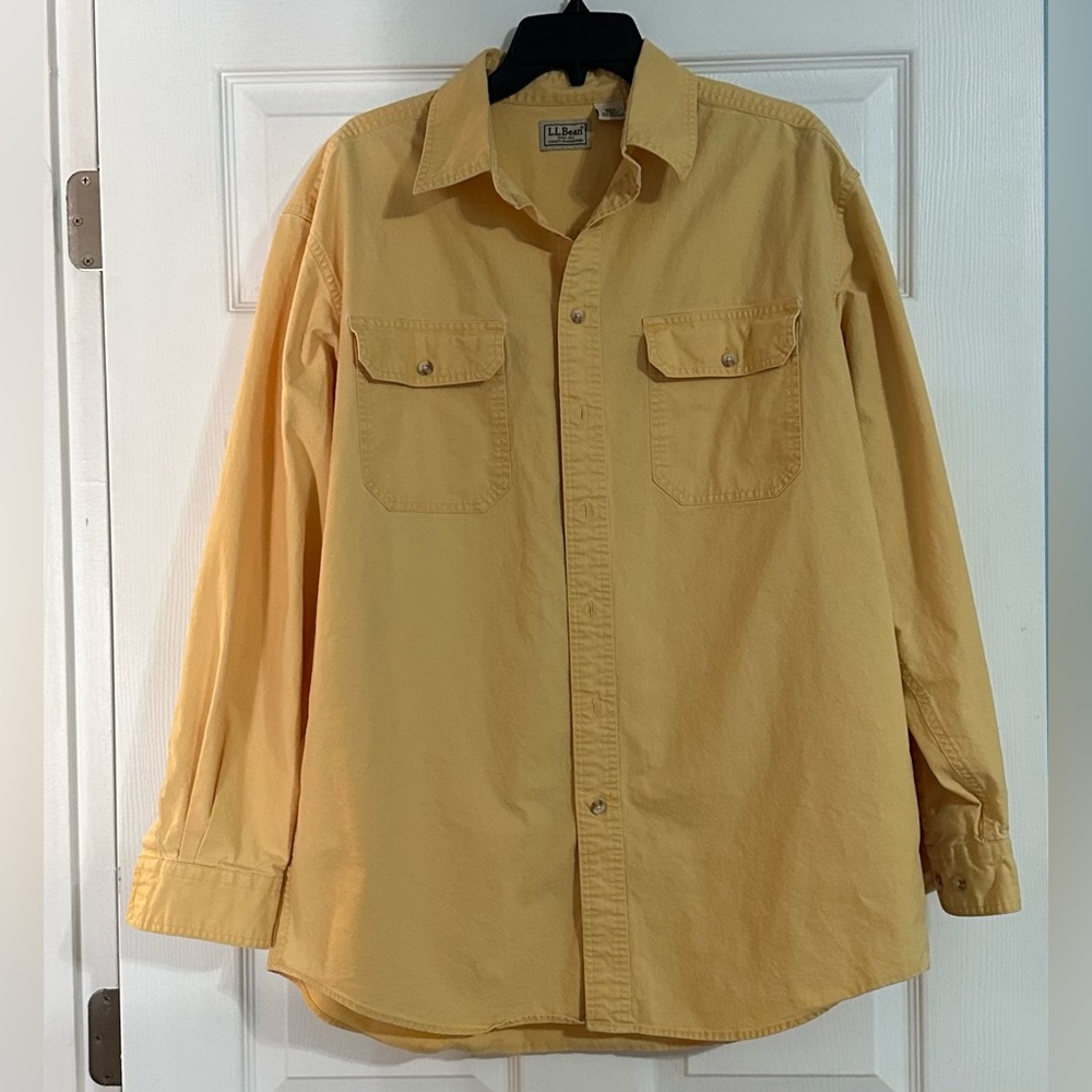 LL Bean Men’s Vintage Long Sleeve Shirt - Size L Tall
